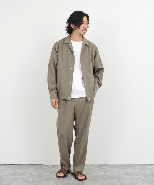 NOLLEY’S(ノーリーズ)の「《セットアップ対応》Reflax コーチジャケット 軽量速乾 26SS(ブルゾン・メンズ・オリーブ/ブラック・S/M/L/XL)」の10枚目の写真