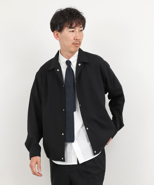 NOLLEY’S(ノーリーズ)の「《セットアップ対応》Reflax コーチジャケット 軽量速乾 26SS(ブルゾン・メンズ・オリーブ/ブラック・S/M/L/XL)」の16枚目の写真