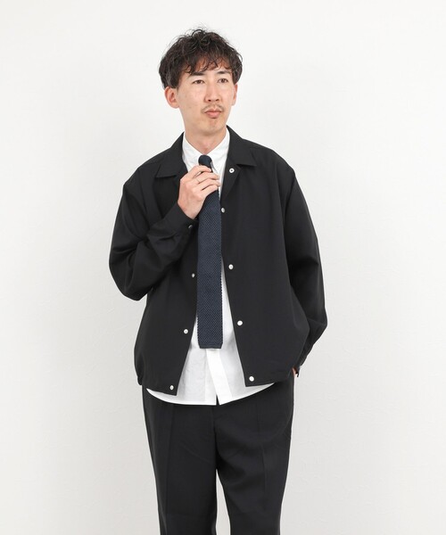 NOLLEY’S(ノーリーズ)の「《セットアップ対応》Reflax コーチジャケット 軽量速乾 26SS(ブルゾン・メンズ・オリーブ/ブラック・S/M/L/XL)」の18枚目の写真