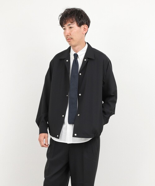 NOLLEY’S(ノーリーズ)の「《セットアップ対応》Reflax コーチジャケット 軽量速乾 26SS(ブルゾン・メンズ・オリーブ/ブラック・S/M/L/XL)」の19枚目の写真