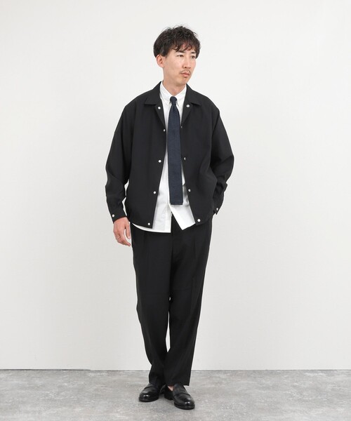 NOLLEY’S(ノーリーズ)の「《セットアップ対応》Reflax コーチジャケット 軽量速乾 26SS(ブルゾン・メンズ・オリーブ/ブラック・S/M/L/XL)」の22枚目の写真