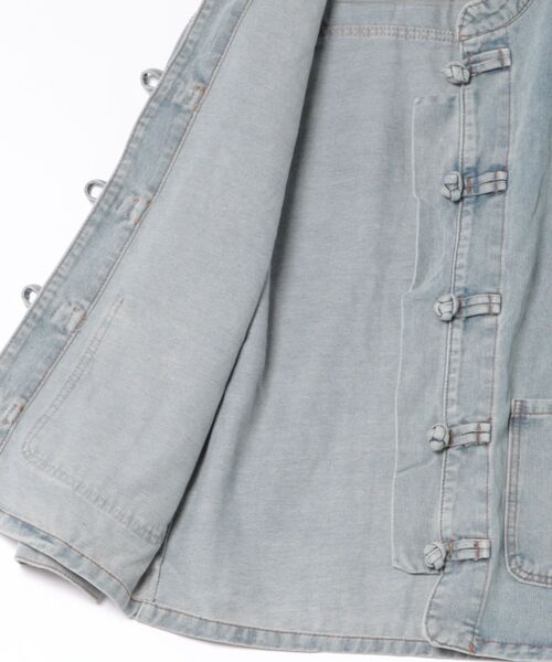 yield(イールド)の「【yield select】KUNG-FU DENIM JKT カンフー デニム ジャケット(デニムジャケット・メンズ・ダークインディゴブルー/ライトインディゴブルー・S/L/XL/M/XXL)」の11枚目の写真