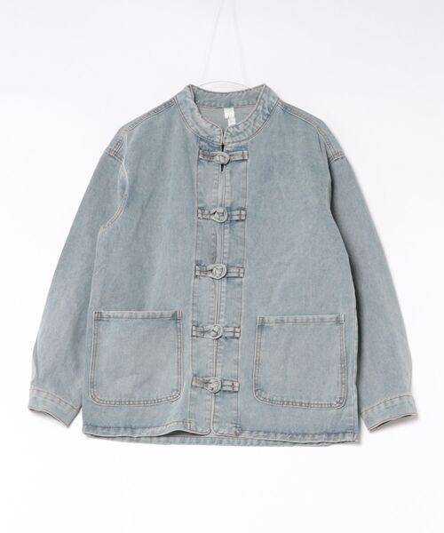 yield(イールド)の「【yield select】KUNG-FU DENIM JKT カンフー デニム ジャケット(デニムジャケット・メンズ・ダークインディゴブルー/ライトインディゴブルー・S/L/XL/M/XXL)」の8枚目の写真