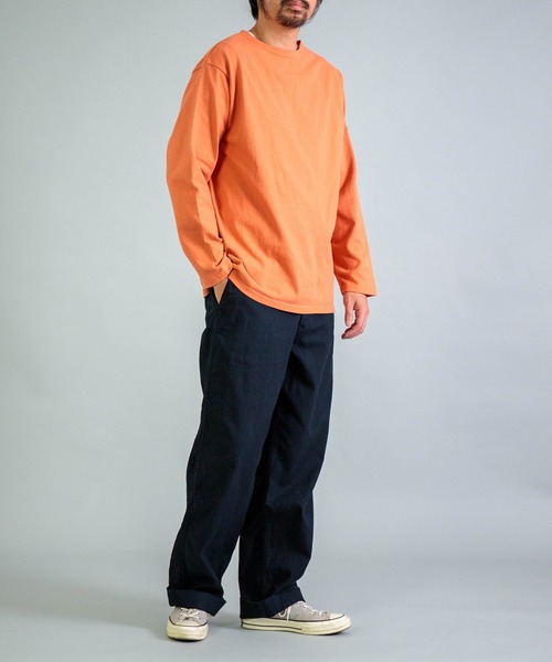 OMNIGOD mens / オムニゴッド] 8/天竺 ボートネックチューブシャツ