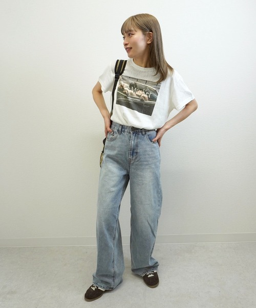 gossara(ゴサラ)の「【主役級Tシャツ】dogフォトプリントT(Tシャツ/カットソー・レディース・チャコールグレー/ホワイト/グレー・FREE)」の11枚目の写真
