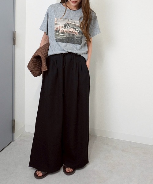 gossara(ゴサラ)の「【主役級Tシャツ】dogフォトプリントT(Tシャツ/カットソー・レディース・チャコールグレー/ホワイト/グレー・FREE)」の22枚目の写真
