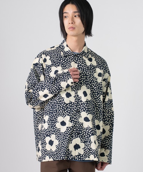 rehacer(レアセル)の「rehacer : Blossom Over Shirt / ブルーム オーバー シャツ(シャツ/ブラウス・メンズ・ブラック・X-LARGE/LARGE/MEDIUM/SMALL)」の4枚目の写真