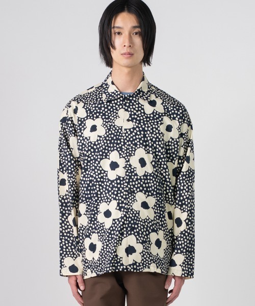 rehacer(レアセル)の「rehacer : Blossom Over Shirt / ブルーム オーバー シャツ(シャツ/ブラウス・メンズ・ブラック・X-LARGE/LARGE/MEDIUM/SMALL)」の6枚目の写真