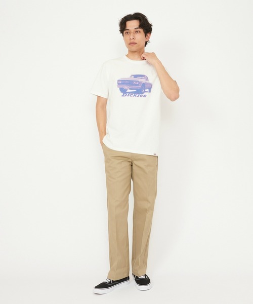 Dickies（ディッキーズ）の「Dickies/ディッキーズ グラフィックTシャツ　半袖(car)（Tシャツ/カットソー・メンズ・ヘザーグレー/ネイビー/ホワイト・MEDIUM/LARGE）」の7枚目の写真