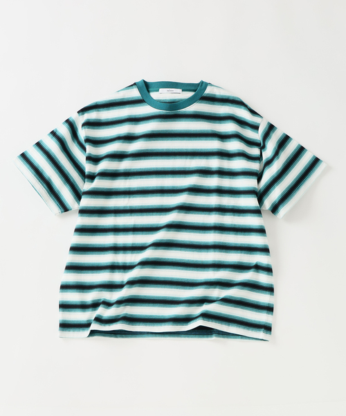 JOURNAL STANDARD relume(ジャーナルスタンダード レリューム)の「オンブレー ボーダー Tシャツ(Tシャツ/カットソー・メンズ・ブラック/グリーン/ブラウン・LARGE/MEDIUM)」の3枚目の写真