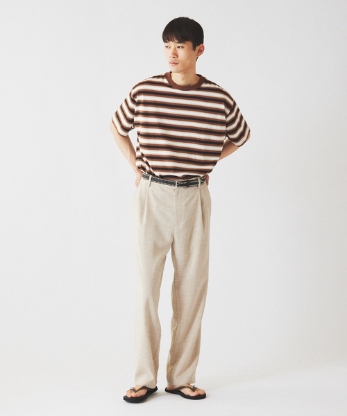 JOURNAL STANDARD relume(ジャーナルスタンダード レリューム)の「オンブレー ボーダー Tシャツ(Tシャツ/カットソー・メンズ・ブラック/グリーン/ブラウン・LARGE/MEDIUM)」の5枚目の写真