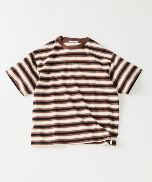 JOURNAL STANDARD relume(ジャーナルスタンダード レリューム)の「オンブレー ボーダー Tシャツ(Tシャツ/カットソー・メンズ・ブラック/グリーン/ブラウン・LARGE/MEDIUM)」の12枚目の写真