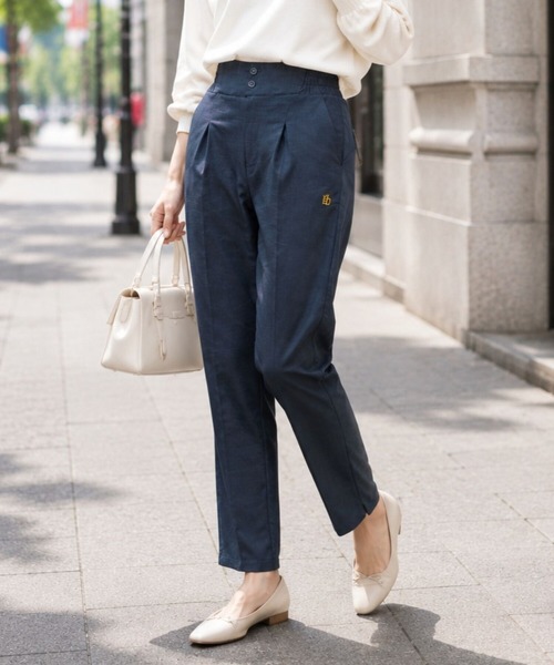 marie claire bis(マリクレール ビス)の「marie claire/bis UVさらりライトパンツ(その他パンツ・レディース・ブラック/ベージュ/ネイビー・MEDIUM/LARGE/3L)」の3枚目の写真