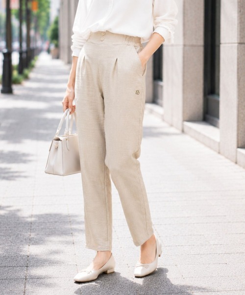 marie claire bis(マリクレール ビス)の「marie claire/bis UVさらりライトパンツ(その他パンツ・レディース・ブラック/ベージュ/ネイビー・MEDIUM/LARGE/3L)」の9枚目の写真