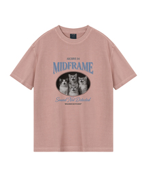 ミッドフレームキャット ピグメントオーバーサイズ半袖Tシャツ(クロップ含む)