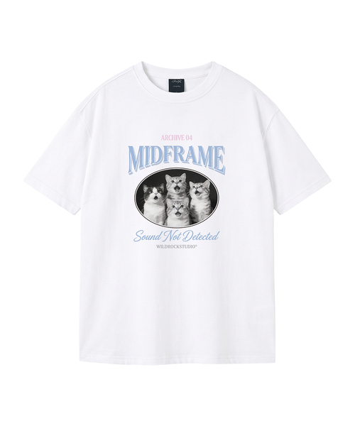 WILDROCK(ワイルドロック)の「ミッドフレームキャット ピグメントオーバーサイズ半袖Tシャツ(クロップ含む)(Tシャツ/カットソー・レディース・ブルー/カーキ/ライトグレー/ホワイト/ブラック/チャコール/ベビーピンク/ライトパープル・FREE/X-SMALL/SMALL/MEDIUM/LARGE)」の2枚目の写真
