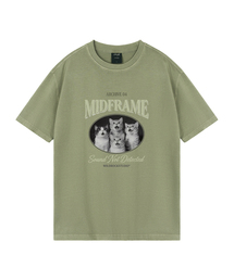 ミッドフレームキャット ピグメントオーバーサイズ半袖Tシャツ(クロップ含む)