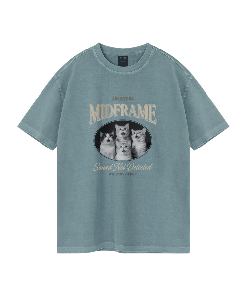 WILDROCK(ワイルドロック)の「ミッドフレームキャット ピグメントオーバーサイズ半袖Tシャツ(クロップ含む)(Tシャツ/カットソー・レディース・ブルー/カーキ/ライトグレー/ホワイト/ブラック/チャコール/ベビーピンク/ライトパープル・FREE/X-SMALL/SMALL/MEDIUM/LARGE)」の12枚目の写真