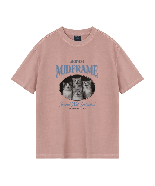 WILDROCK(ワイルドロック)の「ミッドフレームキャット ピグメントオーバーサイズ半袖Tシャツ(クロップ含む)(Tシャツ/カットソー・レディース・ブルー/カーキ/ライトグレー/ホワイト/ブラック/チャコール/ベビーピンク/ライトパープル・FREE/X-SMALL/SMALL/MEDIUM/LARGE)」の14枚目の写真
