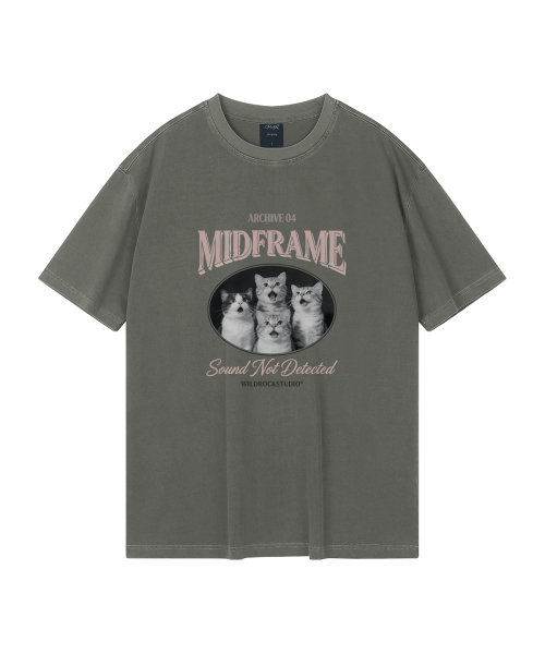 WILDROCK(ワイルドロック)の「ミッドフレームキャット ピグメントオーバーサイズ半袖Tシャツ(クロップ含む)(Tシャツ/カットソー・レディース・ブルー/カーキ/ライトグレー/ホワイト/ブラック/チャコール/ベビーピンク/ライトパープル・FREE/X-SMALL/SMALL/MEDIUM/LARGE)」の15枚目の写真