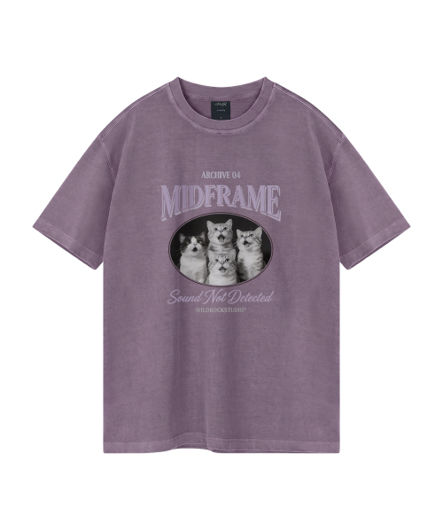 WILDROCK(ワイルドロック)の「ミッドフレームキャット ピグメントオーバーサイズ半袖Tシャツ(クロップ含む)(Tシャツ/カットソー・レディース・ブルー/カーキ/ライトグレー/ホワイト/ブラック/チャコール/ベビーピンク/ライトパープル・FREE/X-SMALL/SMALL/MEDIUM/LARGE)」の16枚目の写真