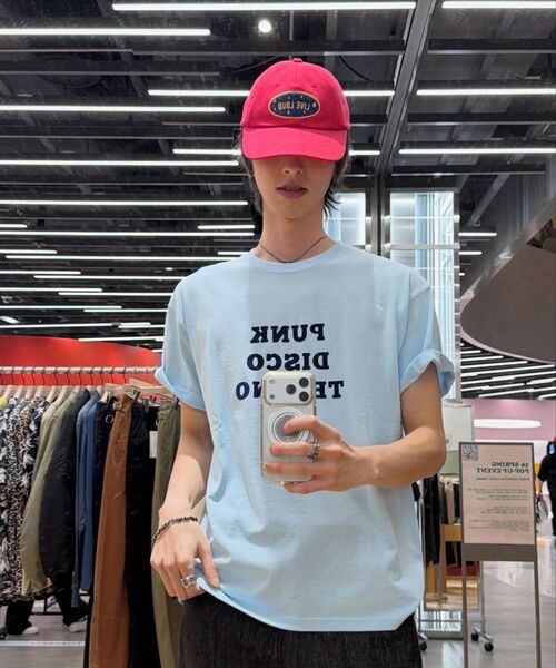 ROLLINGSTUDIOS（ローリングスタジオ）の「PUNK DISCO TECHNO T-SHIRT SKY BLUE（Tシャツ/カットソー・メンズ・その他・MEDIUM/LARGE/X-LARGE）」の4枚目の写真