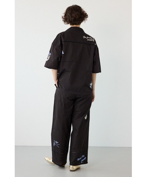 RODEO CROWNS WIDE BOWL(ロデオクラウンズワイドボウル)の「INDIA EMBROIDERY シャツ(シャツ/ブラウス・レディース・オフホワイト/ブラック・FREE)」の7枚目の写真