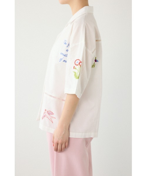 RODEO CROWNS WIDE BOWL(ロデオクラウンズワイドボウル)の「INDIA EMBROIDERY シャツ(シャツ/ブラウス・レディース・オフホワイト/ブラック・FREE)」の14枚目の写真