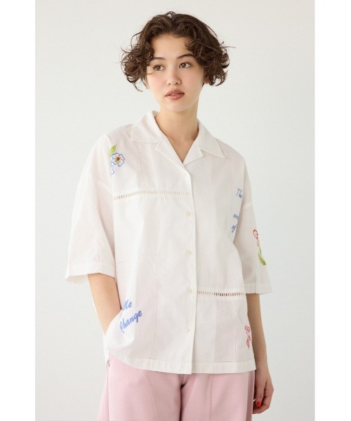 RODEO CROWNS WIDE BOWL(ロデオクラウンズワイドボウル)の「INDIA EMBROIDERY シャツ(シャツ/ブラウス・レディース・オフホワイト/ブラック・FREE)」の20枚目の写真