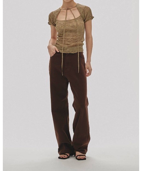 TODAYFUL(トゥデイフル)の「2way Sheer Knittops 12610524(ニット/セーター・メンズ・オフホワイト/ライトブルー/オリーブ・FREE)」の6枚目の写真