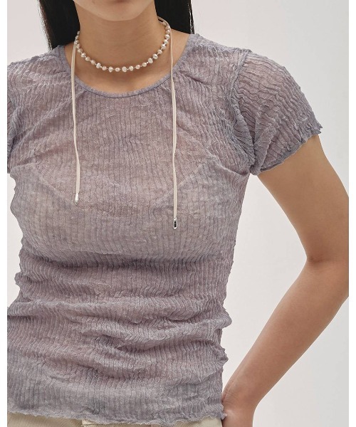 TODAYFUL(トゥデイフル)の「2way Sheer Knittops 12610524(ニット/セーター・メンズ・オフホワイト/ライトブルー/オリーブ・FREE)」の7枚目の写真
