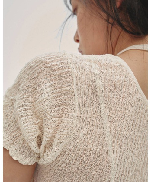 TODAYFUL(トゥデイフル)の「2way Sheer Knittops 12610524(ニット/セーター・メンズ・オフホワイト/ライトブルー/オリーブ・FREE)」の9枚目の写真