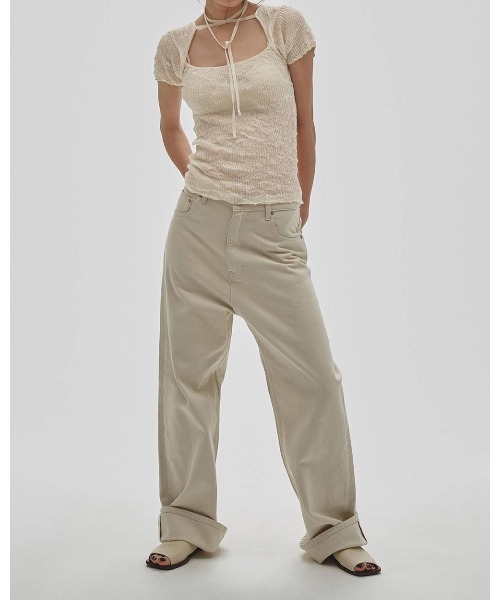 TODAYFUL(トゥデイフル)の「2way Sheer Knittops 12610524(ニット/セーター・メンズ・オフホワイト/ライトブルー/オリーブ・FREE)」の10枚目の写真