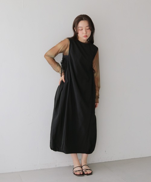 cheriella（シェリエラ）の「【cheriella】前後2WAYニュアンスウェーブホールシアートップス  2-WAY NUANCE WAVE HOLE SHEER TOPS（Tシャツ/カットソー・レディース・グリーン/アイボリー/ブルー/ダークグレー/ブラウン・MEDIUM）」の16枚目の写真