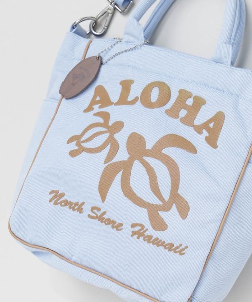 LOCALMOTION HAWAII(ローカルモーション ハワイ)の「ハワイ&リゾートナニコーデュWAY-ミニトート(トートバッグ・レディース・ホワイト/ミント/ブルー・FREE/ONE SIZE)」の10枚目の写真