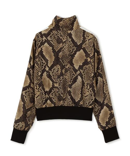 adidas(アディダス)の「adidas Originals/アディダス オリジナルス/SATIN SNAKE PRINT FIRE BIRD TRACK JACKET(ジャージ・レディース・ベージュ/ブラウン系その他3・L/XL/M)」の3枚目の写真
