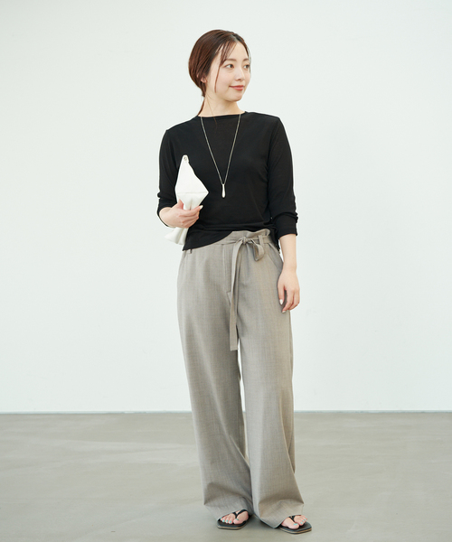 plage（プラージュ）の「《追加》SHEER カーディガン トップス 2（カーディガン/ボレロ・レディース・ライトグリーン/ブラック/ホワイト・FREE）」の7枚目の写真