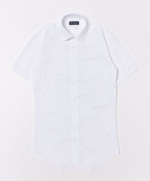 TOKYO SHIRTS（トウキョウシャツ）の「【吸水速乾】 形態安定ノンアイロン ワイド 半袖ビジネスワイシャツ（ビジネスシャツ・メンズ・ホワイト・首回り42cm/首回り43cm/首回り41cm/首回り39cm/首回り37cm）」の6枚目の写真