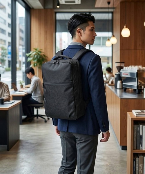 BACKYARD FAMILY(バックヤードファミリー)の「SML エスエムエル LAMINE 2WAY BUSINESS RUCKSACK K905003(バックパック/リュック・メンズ・ネイビー/ブラック・FREE)」の12枚目の写真