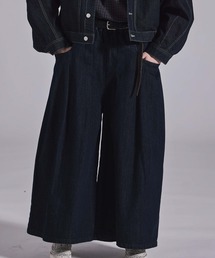 「KELEN / ケレン」9ozデニム タックワイドパンツ