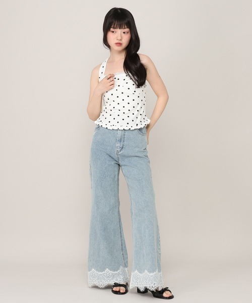 Heather(ヘザー)の「ホルターネックリボンキャミ 1046895(その他トップス・レディース・イエロー系その他/ブラック系その他/ホワイト系その他・FREE)」の6枚目の写真