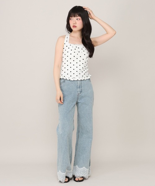 Heather(ヘザー)の「ホルターネックリボンキャミ 1046895(その他トップス・レディース・イエロー系その他/ブラック系その他/ホワイト系その他・FREE)」の7枚目の写真