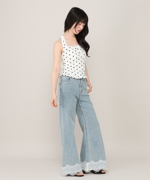 Heather(ヘザー)の「ホルターネックリボンキャミ 1046895(その他トップス・レディース・イエロー系その他/ブラック系その他/ホワイト系その他・FREE)」の8枚目の写真