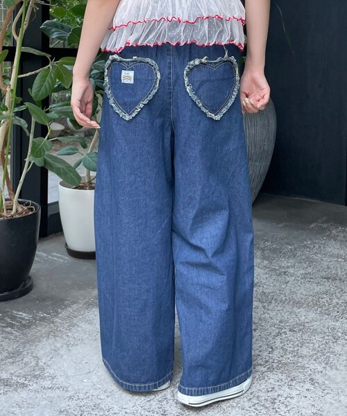 HELLO.SANFRANCISCO(ハローサンフランシスコ)の「【HELLO.SANFRANCISCO/ハローサンフランシスコ】カラフルペイントデニム(デニムパンツ・レディース・サックスブルー/ネイビー・MEDIUM/SMALL)」の7枚目の写真