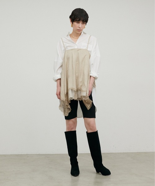LARUTA(ラルータ)の「【LARUTA】フェイクスエード前後2WAYキャミブラウス(キャミソール・レディース・ベージュ/ブラウン・FREE)」の13枚目の写真