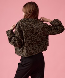 mindseeker（マインドシーカー）の「Leopard Denim Jacket / レオパードショート丈デニムジャケット（デニムジャケット）」