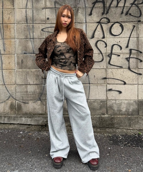 mindseeker girls（マインドシーカーガールズ）の「Leopard Denim Jacket / レオパードショート丈デニムジャケット（デニムジャケット・レディース・ブラウン/カーキ・FREE）」の5枚目の写真