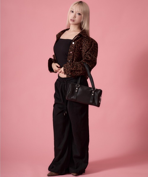 mindseeker girls（マインドシーカーガールズ）の「Leopard Denim Jacket / レオパードショート丈デニムジャケット（デニムジャケット・レディース・ブラウン/カーキ・FREE）」の17枚目の写真