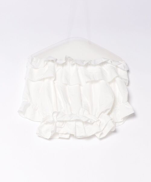 Ritzy(リッツィー)の「ショート丈・オフショルダーブラウス(シャツ/ブラウス・レディース・ホワイト/ブラック・MEDIUM/LARGE)」の8枚目の写真