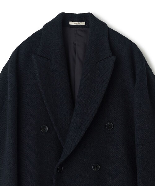 MEN'S BIGI(メンズビギ)の「【BASED ON MEN'S BIGI HERITAGE】ブラックヘリンボーン コテージコート(チェスターコート・メンズ・ブラック・03/02)」の10枚目の写真